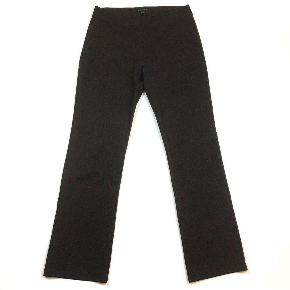 Eileen Fisher ponte knit pull on pants brown
